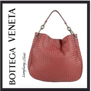 Bottega Veneta Intrecciato Shoulder  Leather Bag